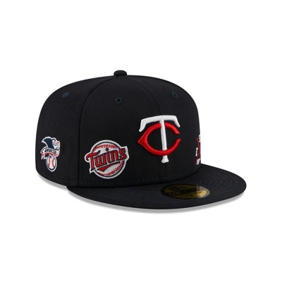 Blue Minnesota Twins Hat - New Era MLB Multi 59FIFTY Fitted Caps USA0285367